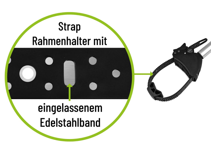 Fahrrad Rahmenhalter lang für Fahrradträger Ø 25+30mm abschliessbar - Bild 6