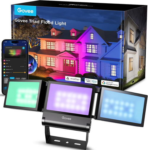 LED Fluter Aussen RGBICWW 4500lm Smart App-steuerbar Triade