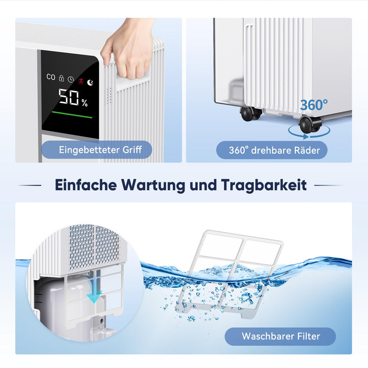 Luftentfeuchter mit Kompressor 16L/24h für Räume bis 45m² - Bild 9