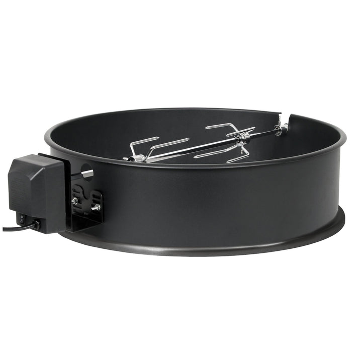 Rotisserie Drehspieß Set für Kugelgrill 57 cm elektrisch 10 kg