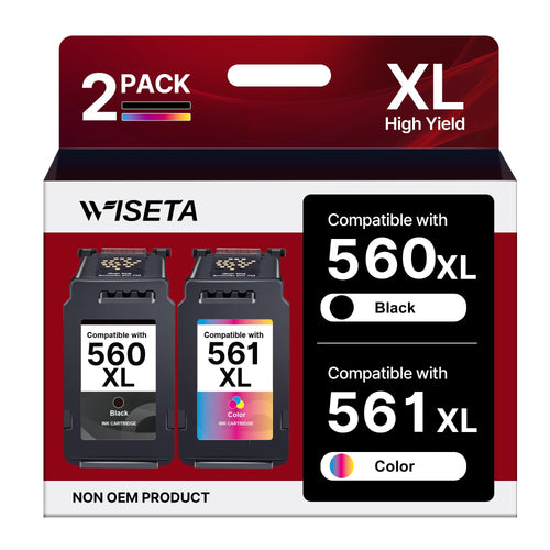 Druckerpatronen PG-560XL + CL-561XL Kompatibel Canon Pixma 2er-Set