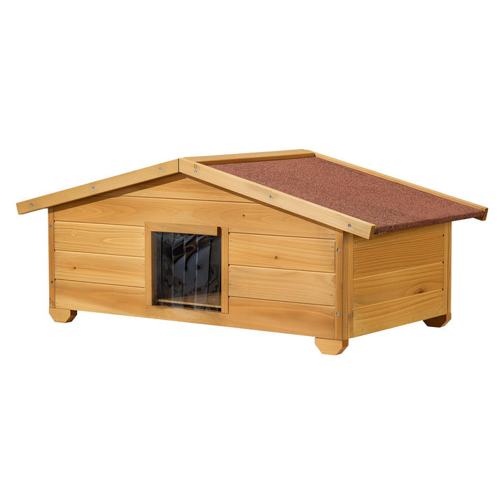 Katzenhaus Holz Outdoor 99x52x42 cm wetterfest isoliert