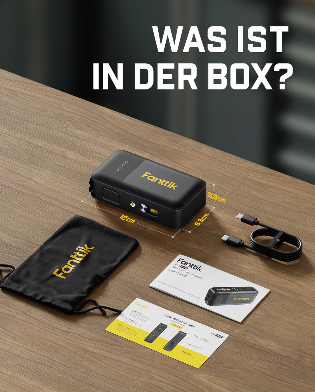 Laser-Entfernungsmesser 2-in-1 mit Massband 50m IPS-Display - Bild 9
