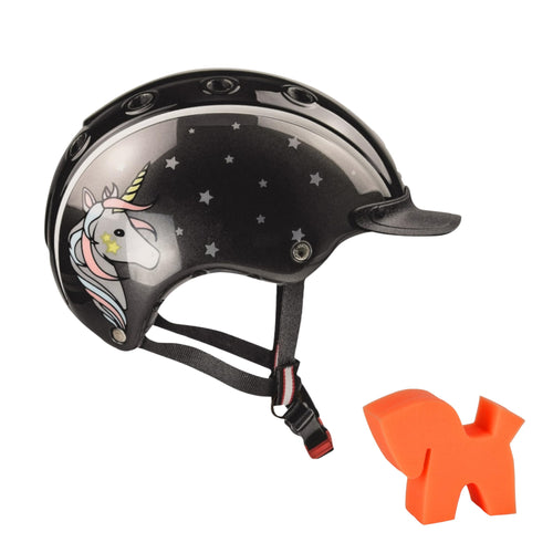 Kinder-Reithelm Monocoque Einhorn-Design Grösse S (52–56 cm)