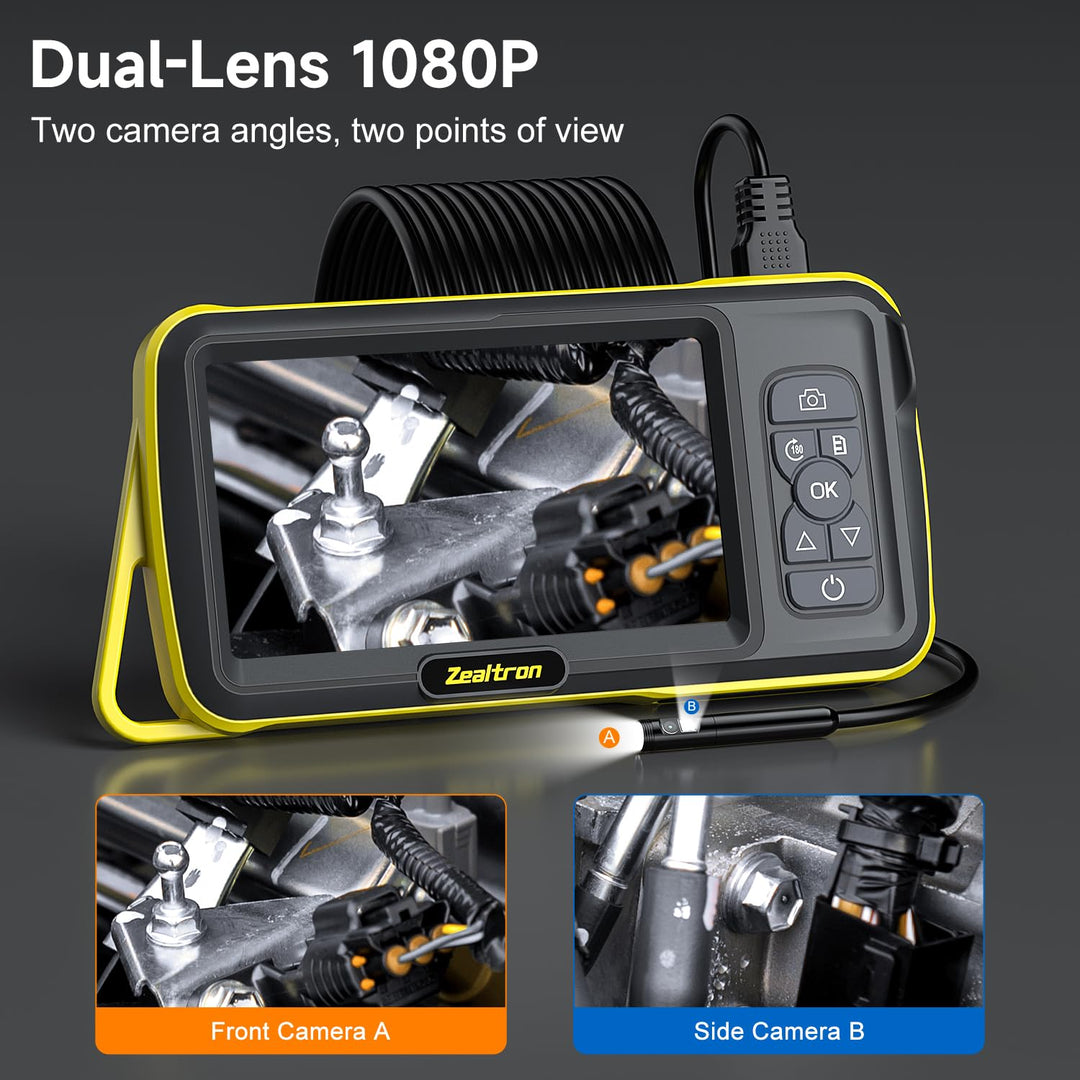 Endoskopkamera Dual-Lens 5" IPS 1080P mit 5m Kabel IP67 - Bild 2