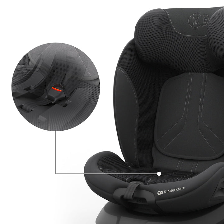 Kindersitz 360° drehbar I-Size 40-150 cm Isofix 0-36 kg Schwarz - Bild 5