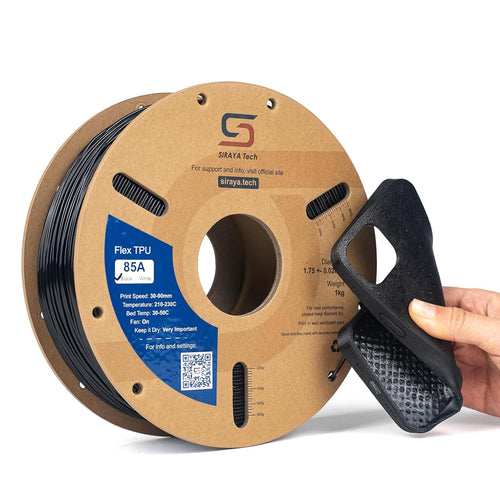 TPU 85A Filament flexibel 1,75 mm schwarz 1 kg für 3D-Drucker