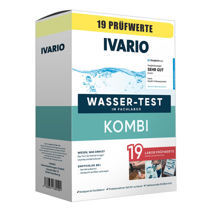 Trinkwasser-Labortest 19-in-1 Leitungswasser Schwermetalle Nitrat