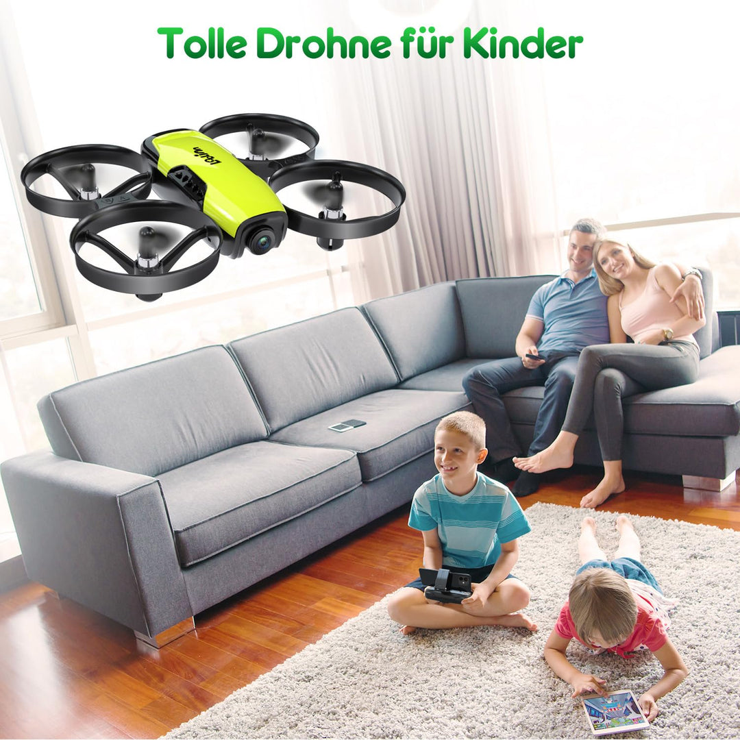 Kinder-Drohne mit Kamera Gelb 21 Min. Flugzeit 3 Akkus - Bild 8