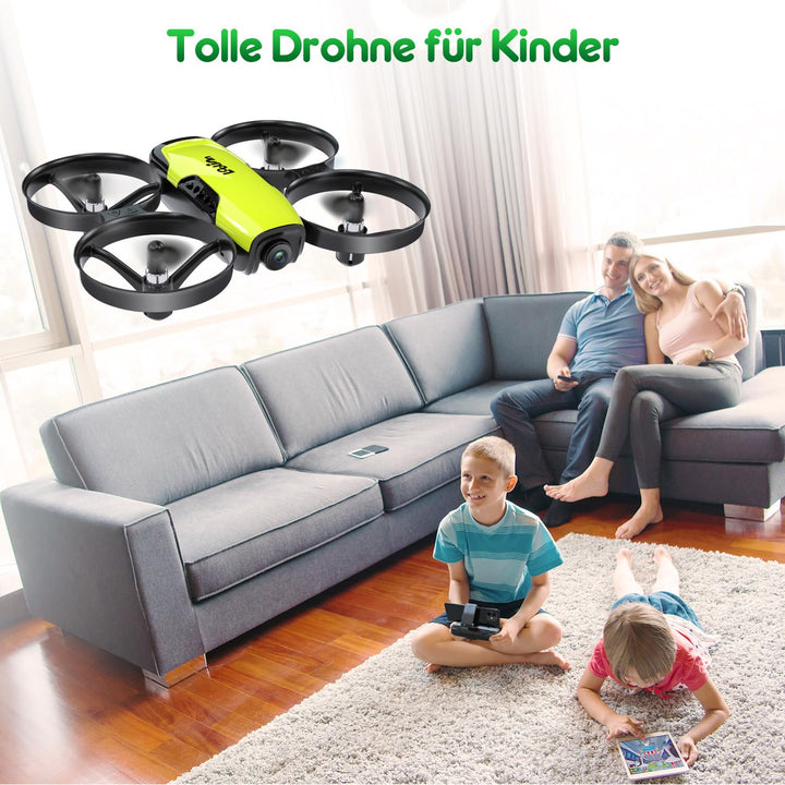 Kinder-Drohne mit Kamera Gelb 21 Min. Flugzeit 3 Akkus - Bild 8