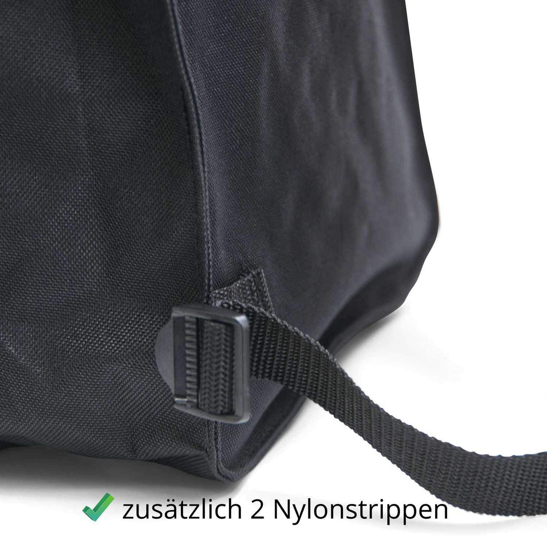 Satteltasche Pferd Cordura Doppelpacktasche schwarz 30x24x10 cm - Bild 3