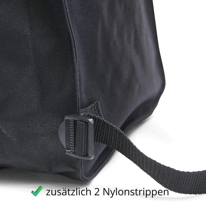 Satteltasche Pferd Cordura Doppelpacktasche schwarz 30x24x10 cm - Bild 3