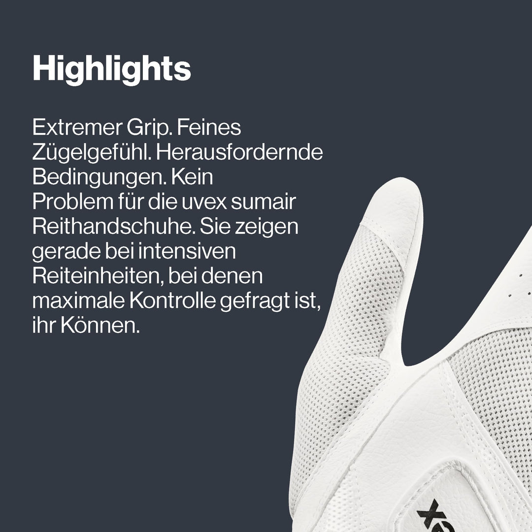 Reithandschuhe Mesh PU-Grip touchscreenfähig Grösse 6.5 - Bild 5