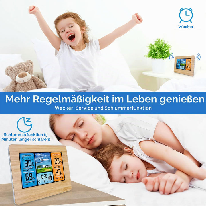 Wetterstation kabellos mit Innen-Aussen-Sensor 6,5-Zoll-Display - Bild 7