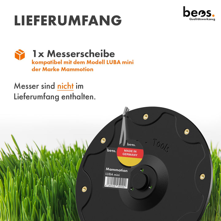 Messerteller 8-fach für Mähroboter LUBA mini aus GFK-Polypropylen - Bild 3
