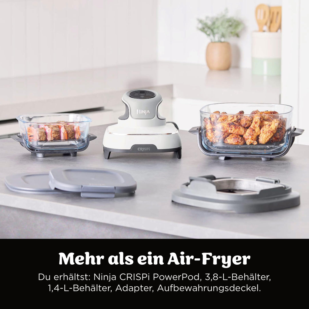 Heissluftfritteuse tragbar 3,8 l + 1,4 l Glas mit Tasche - Bild 2