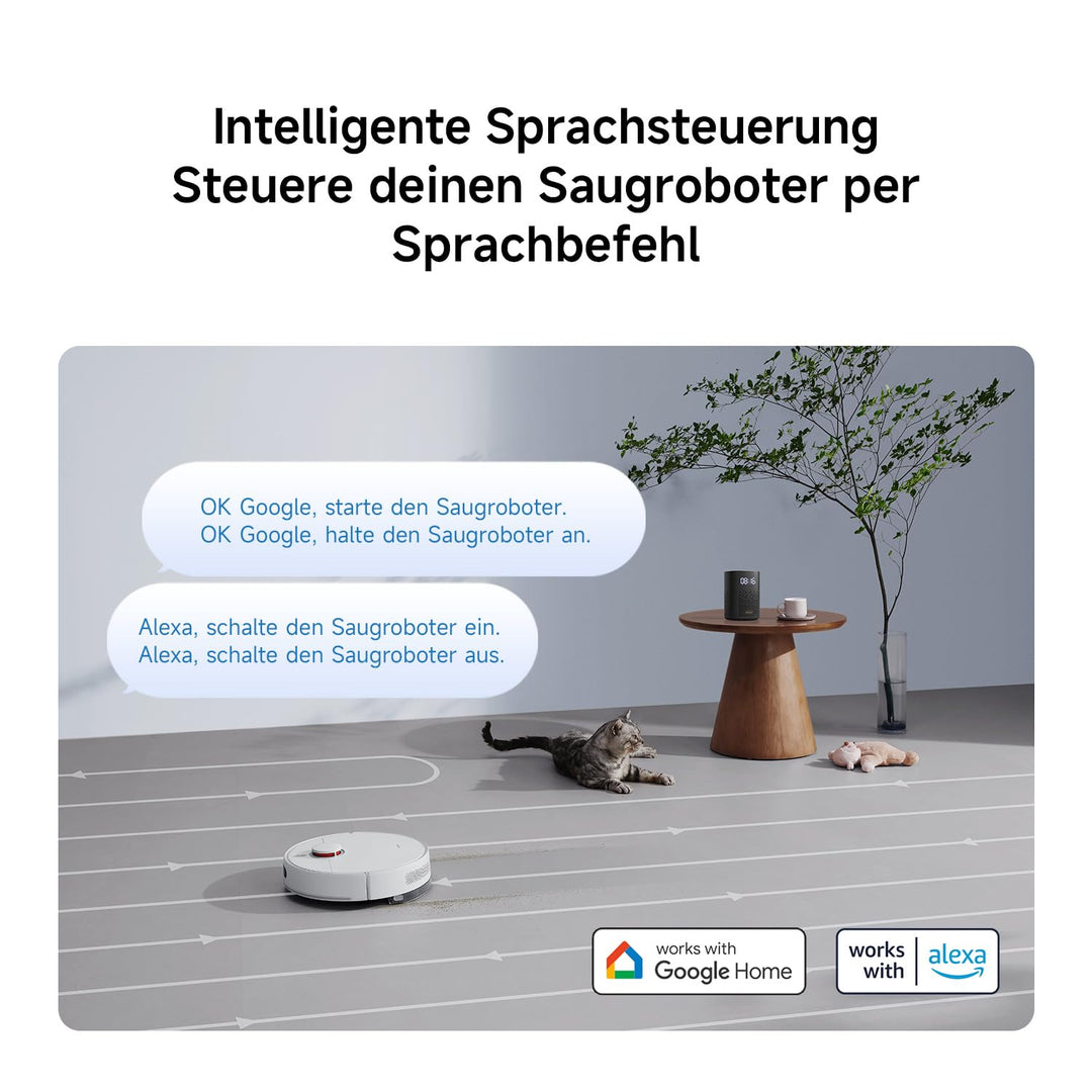 Saugroboter mit Wischfunktion 5000Pa LDS-Laser App-Steuerung - Bild 11