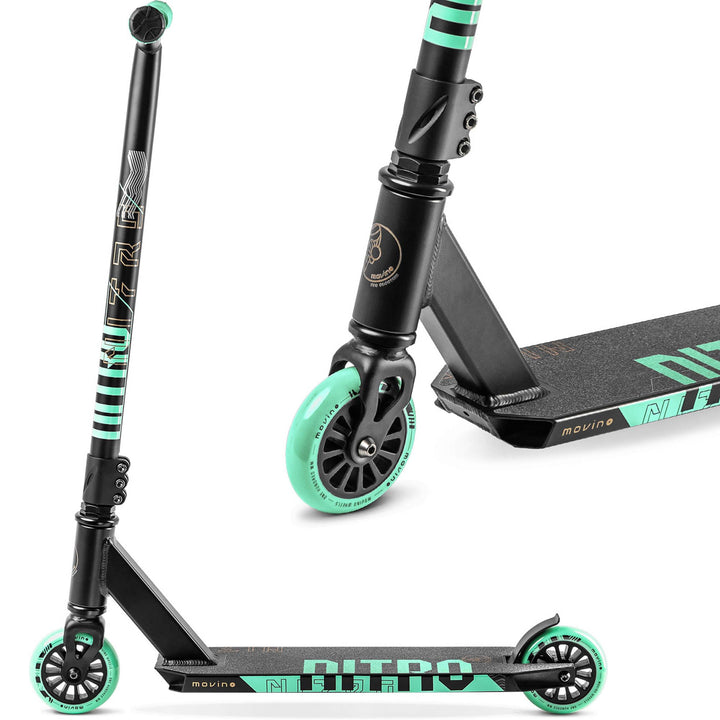 Stunt Scooter Aluminium-Deck 100mm ABEC-9 für Skatepark und Tricks