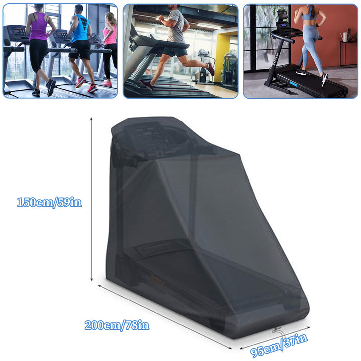 Laufband Schutzhülle wasserdicht 200x95x150 cm klappbar Oxford - Bild 3