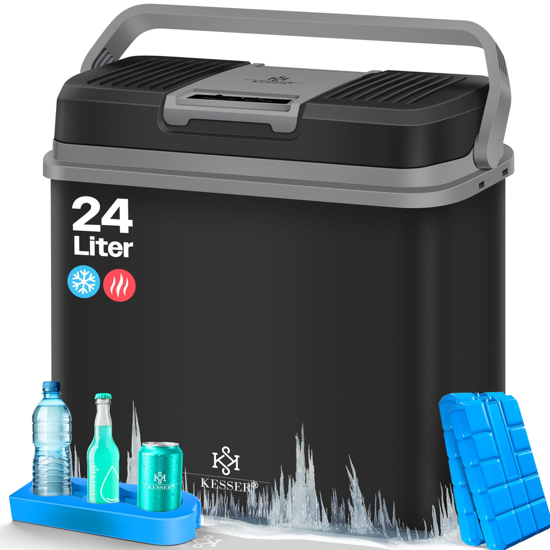 Thermo-Elektrische Kühlbox 24 L Kühlen &amp; Wärmen 12V/230V für Auto Camping