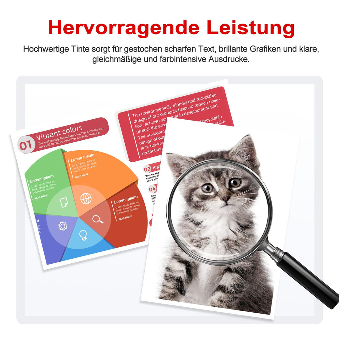 Tintenpatronen Set XL Schwarz + Farbe fuer Canon TS5350 TS7450 2er-Pack - Bild 7