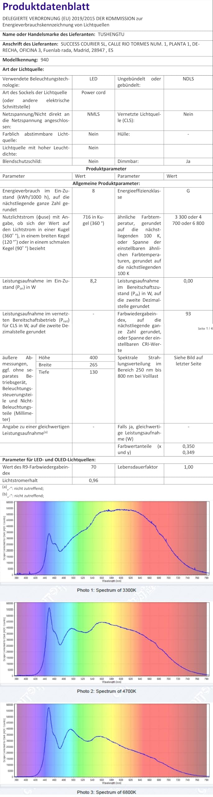 Kosmetikspiegel beleuchtet 30x/1x Vergrösserung 9 Zoll 54 LEDs - Bild 10