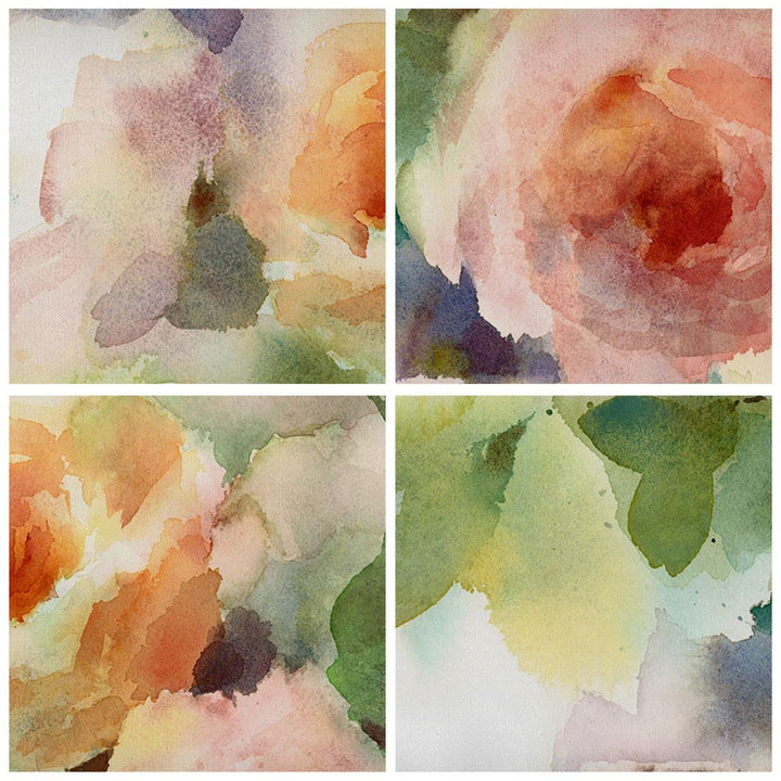 Leinwandbild Rose 100x70 cm mit Rahmen Botanik Pastell Wanddeko - Bild 5