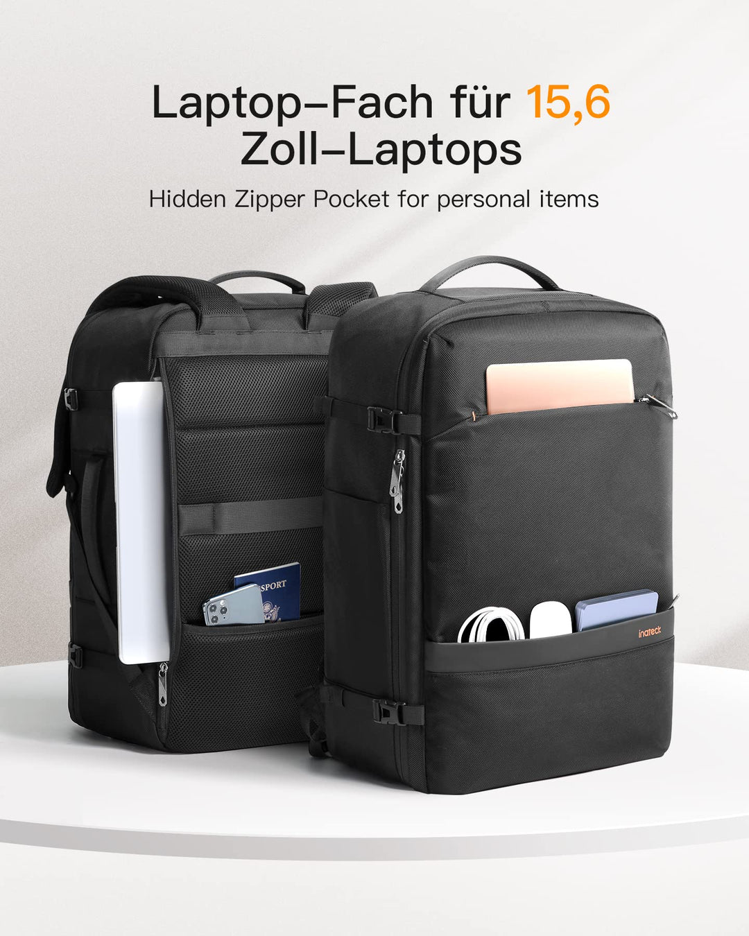 Handgepäck Rucksack 42L Kabinengrösse 55x35x22cm Laptop 15,6" - Bild 4
