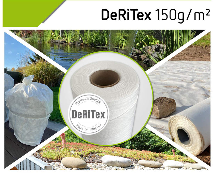 Drainagevlies Filtervlies 150g/m² Polyester Aussen 1m x 25m - Bild 9