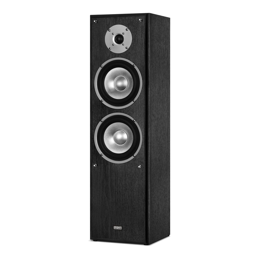 Standlautsprecher 2-Wege HiFi Paar 38Hz–21kHz Bassreflex schwarz - Bild 7
