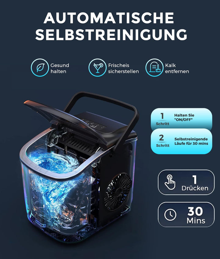 Eiswürfelmaschine Kompakt 2 Grössen 12 kg/Tag 6-Minuten-Zyklus - Bild 5
