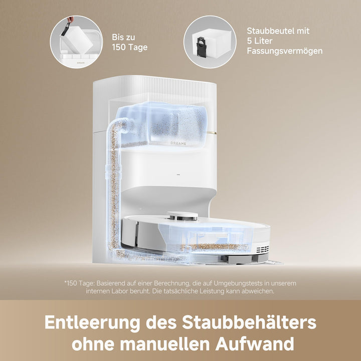 Saugroboter 2-in-1 mit Wischfunktion 13.000 Pa DuoBrush Selbstentleerung - Bild 2