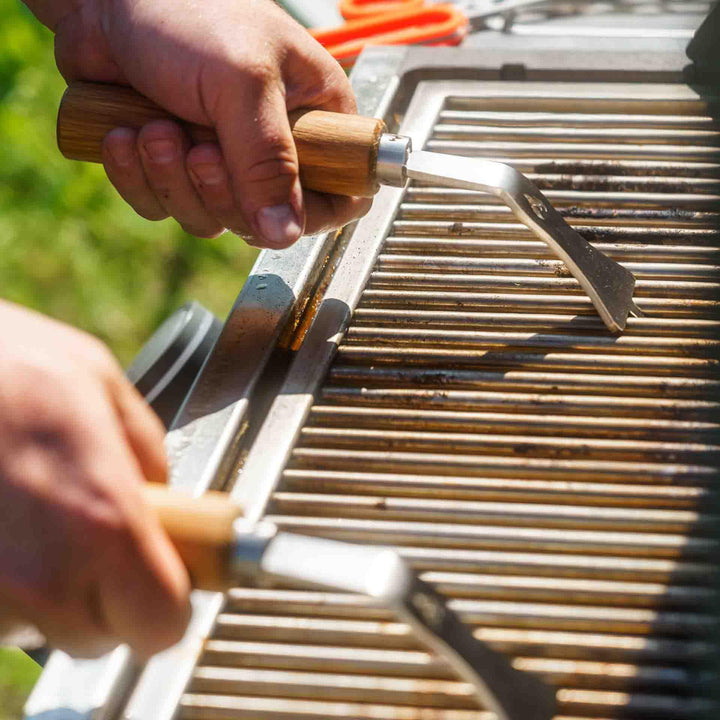 Grillrostheber Edelstahl mit Eichenholzgriff abnehmbar universal - Bild 8