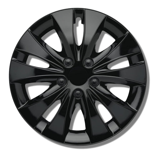 Radkappen 16 Zoll Schwarz Stahlfelgen Stormer-Design 4er-Set