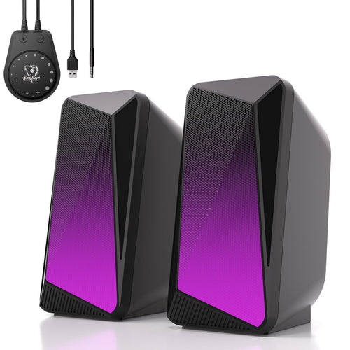 PC Lautsprecher Bluetooth & Kabel LED-Beleuchtung für Desktop