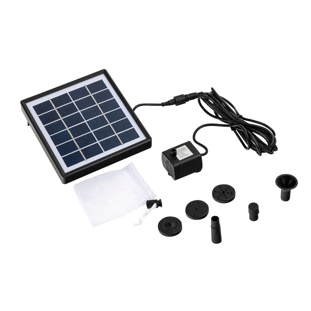 Wasserspeier Froschkönig Keramik mit Solarpumpe für Miniteich - Bild 4