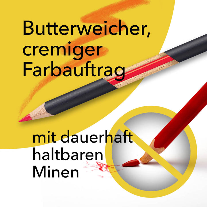 Buntstifte Set 120 Farben weicher Kern in Blechbox für Künstler - Bild 3