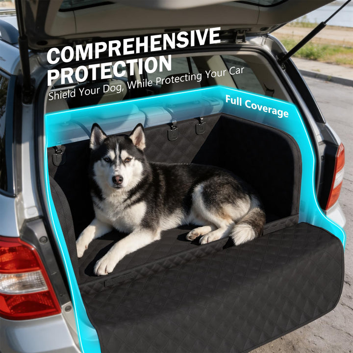 Kofferraumschutz Hund gesteppt mit Seitenschutz und Ladekantenschutz SUV - Bild 5