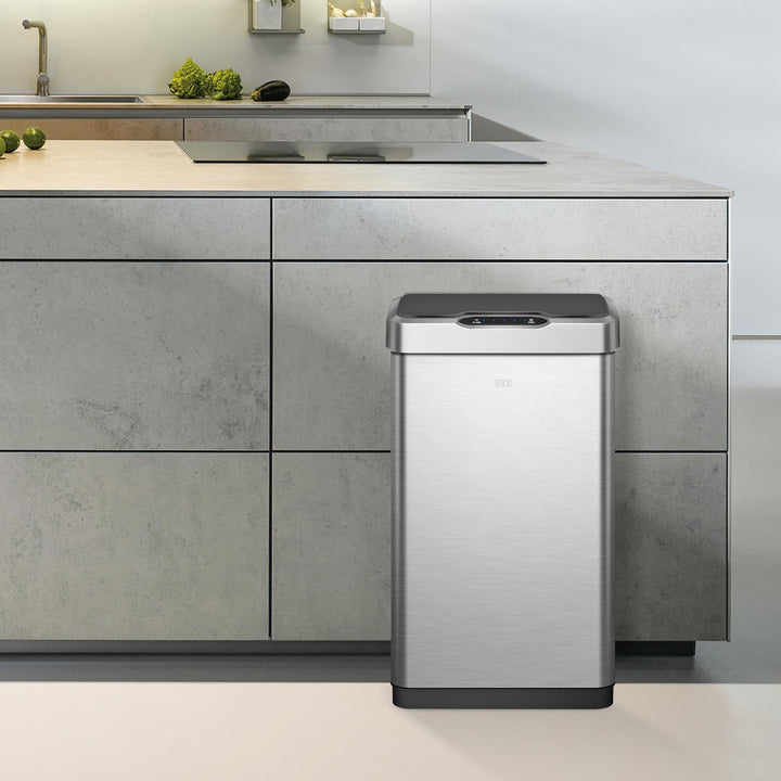 Sensor-Mülleimer Edelstahl 50L Küche berührungslos mit Deckel - Bild 6