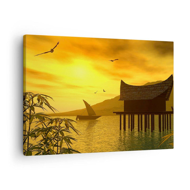Leinwandbild Maritim Landschaft 70x50 cm aufhängefertig