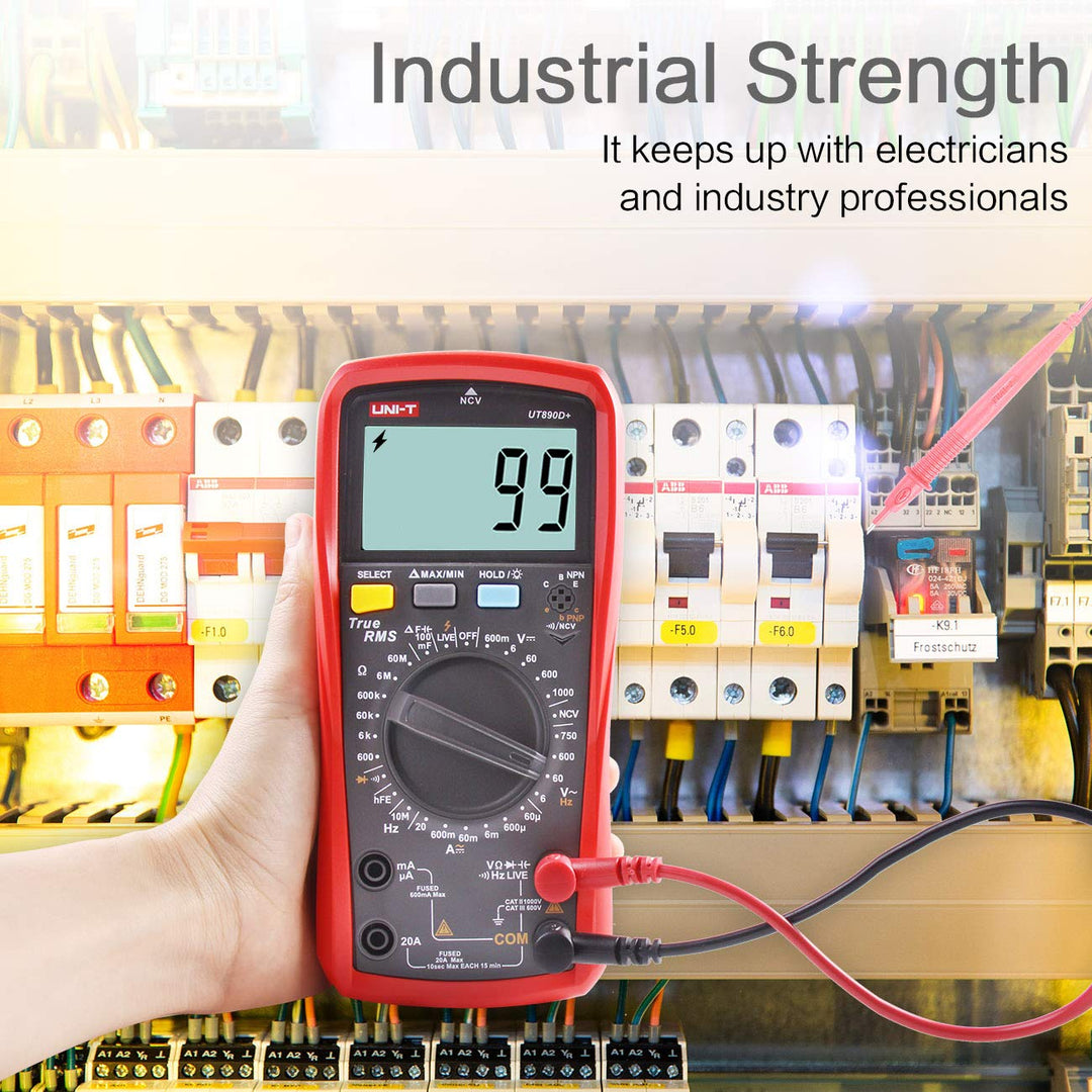 Multimeter True RMS AC/DC mit NCV Phasenerkennung und LCD-Beleuchtung - Bild 6