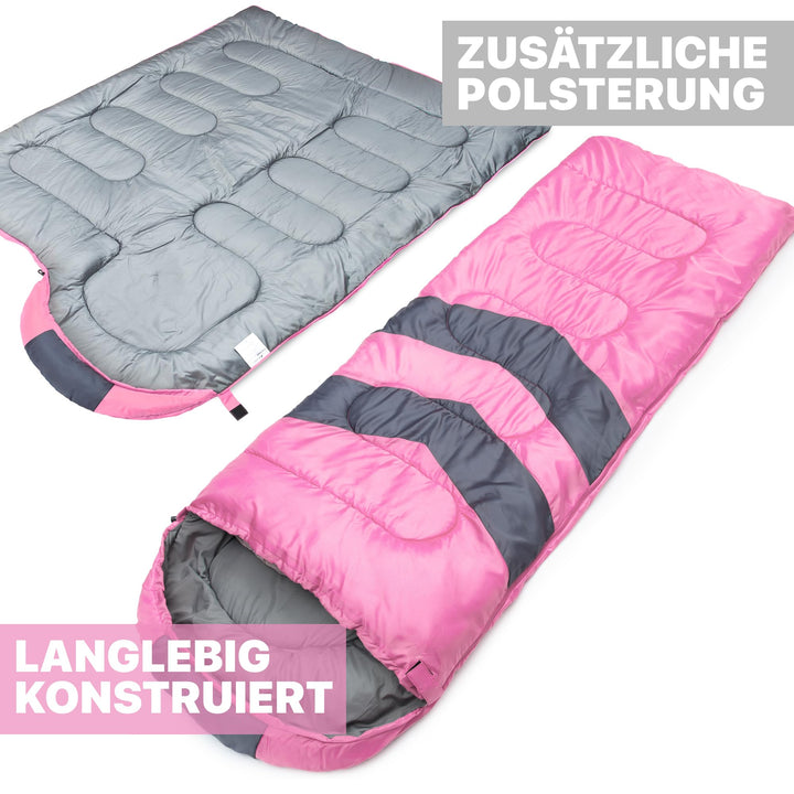 Schlafsack 3 Jahreszeiten 10–25°C für Camping und Wandern - Bild 3