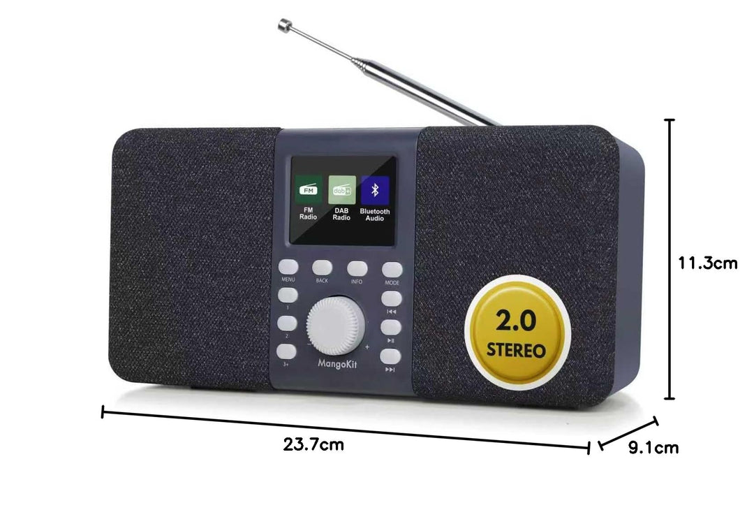 DAB+ Stereo Radio Bluetooth 2,4" Farbdisplay Wecker Sleep-Timer - Bild 9