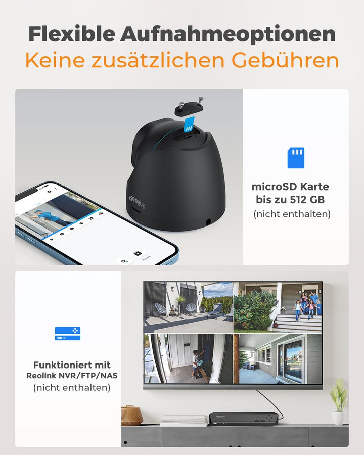 Überwachungskamera Aussen 4K PoE mit Personen- &amp; Fahrzeugerkennung - Bild 4