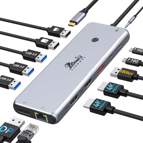 Dockingstation 13-in-1 Triple Monitor USB-C mit 8K DisplayPort