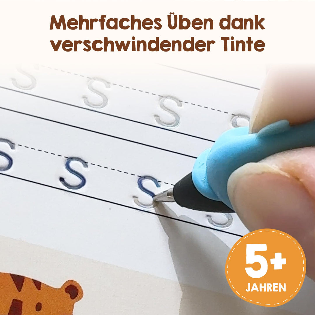 Schreiblernhefte Vorschule wiederverwendbar 6er Set mit Stift ab 5 - Bild 2
