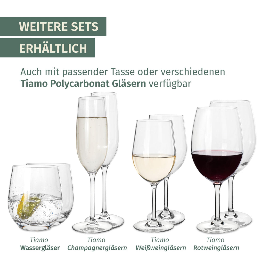Camping Geschirrset Melamin 12-teilig für 4 Personen Stone Grey - Bild 9