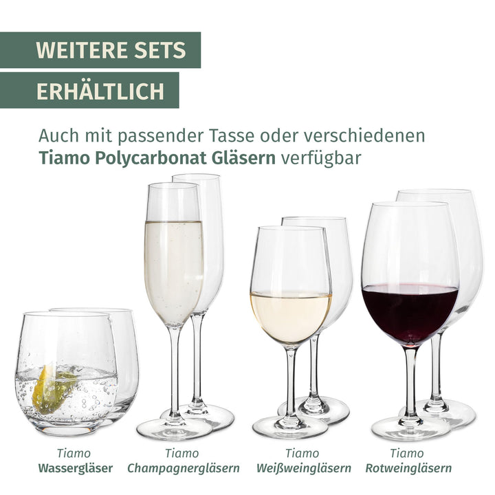 Camping Geschirrset Melamin 12-teilig für 4 Personen Stone Grey - Bild 9
