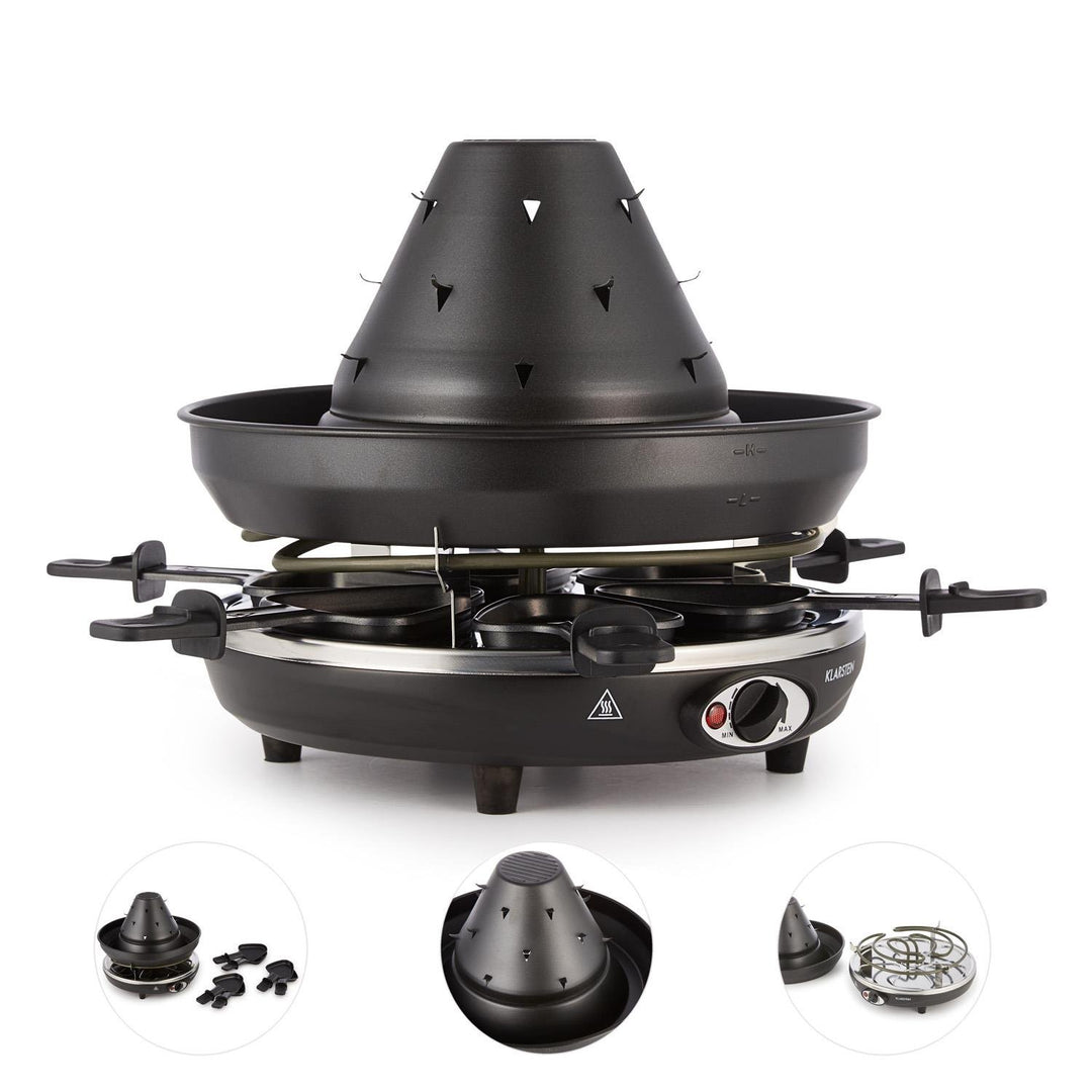 Raclette-Tischgrill 2-in-1 mit Tartarenhut 1500W für 6 Personen - Bild 5