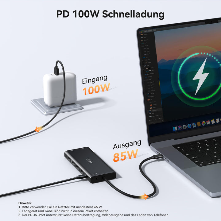 Dockingstation USB-C 14-in-1 Triple Display 4K mit 100W PD - Bild 7